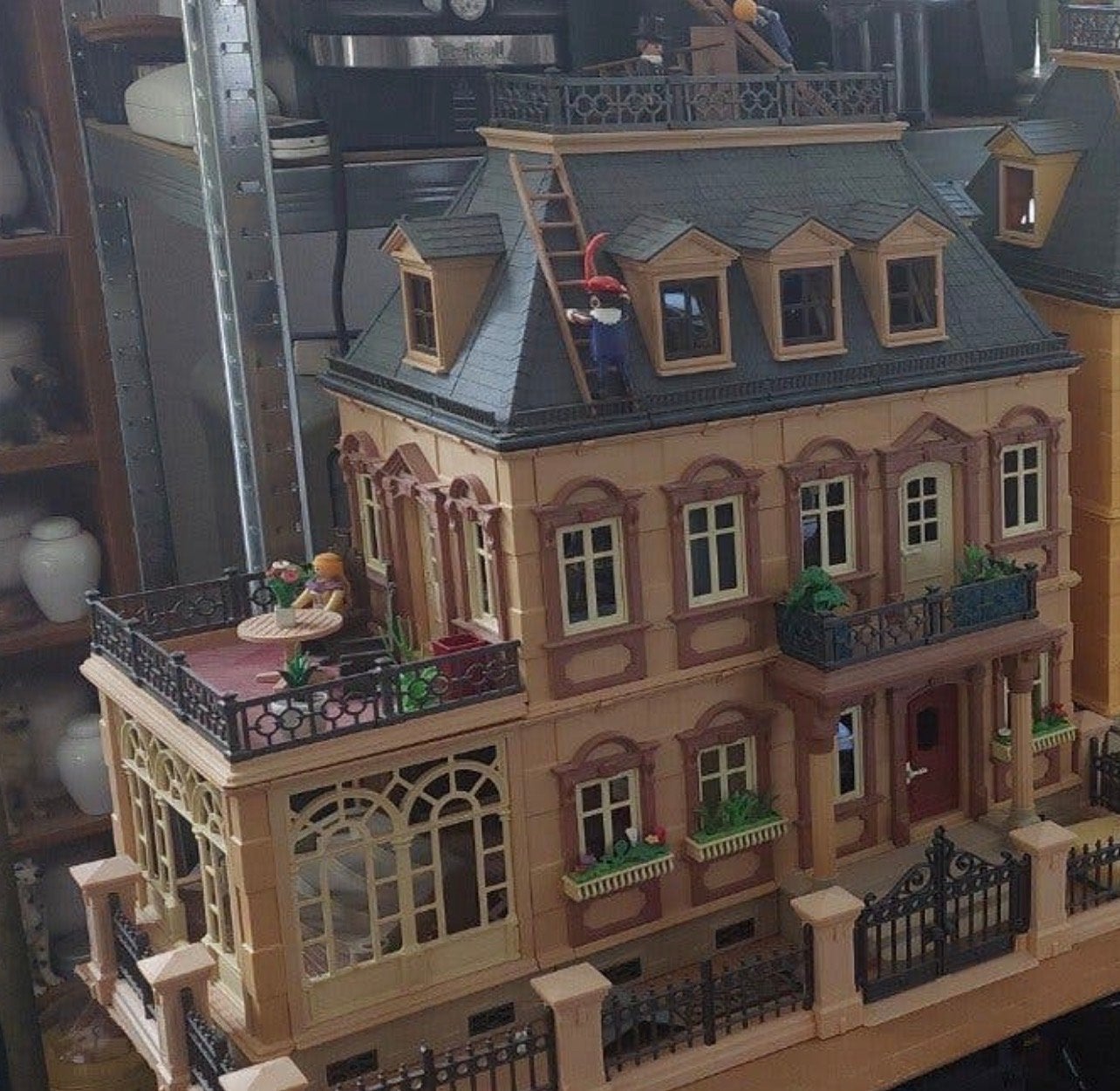 Grote Playmobil collectie: herenhuis, kasteel, piratenboot, Ophalen, Gebruikt, Gebouw, Complete set