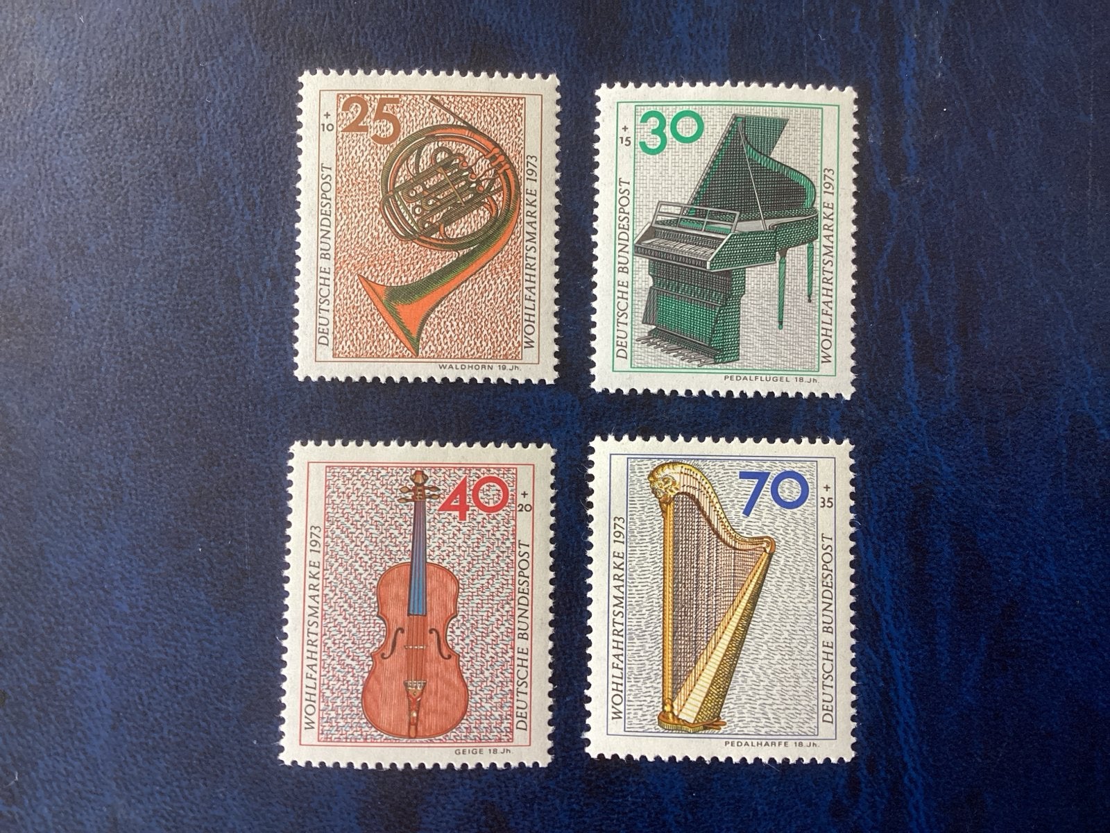 Duitse Bundespost Wohlfahrtsmarken 1973 -postfris, Ophalen of Verzenden, BRD, Gestempeld