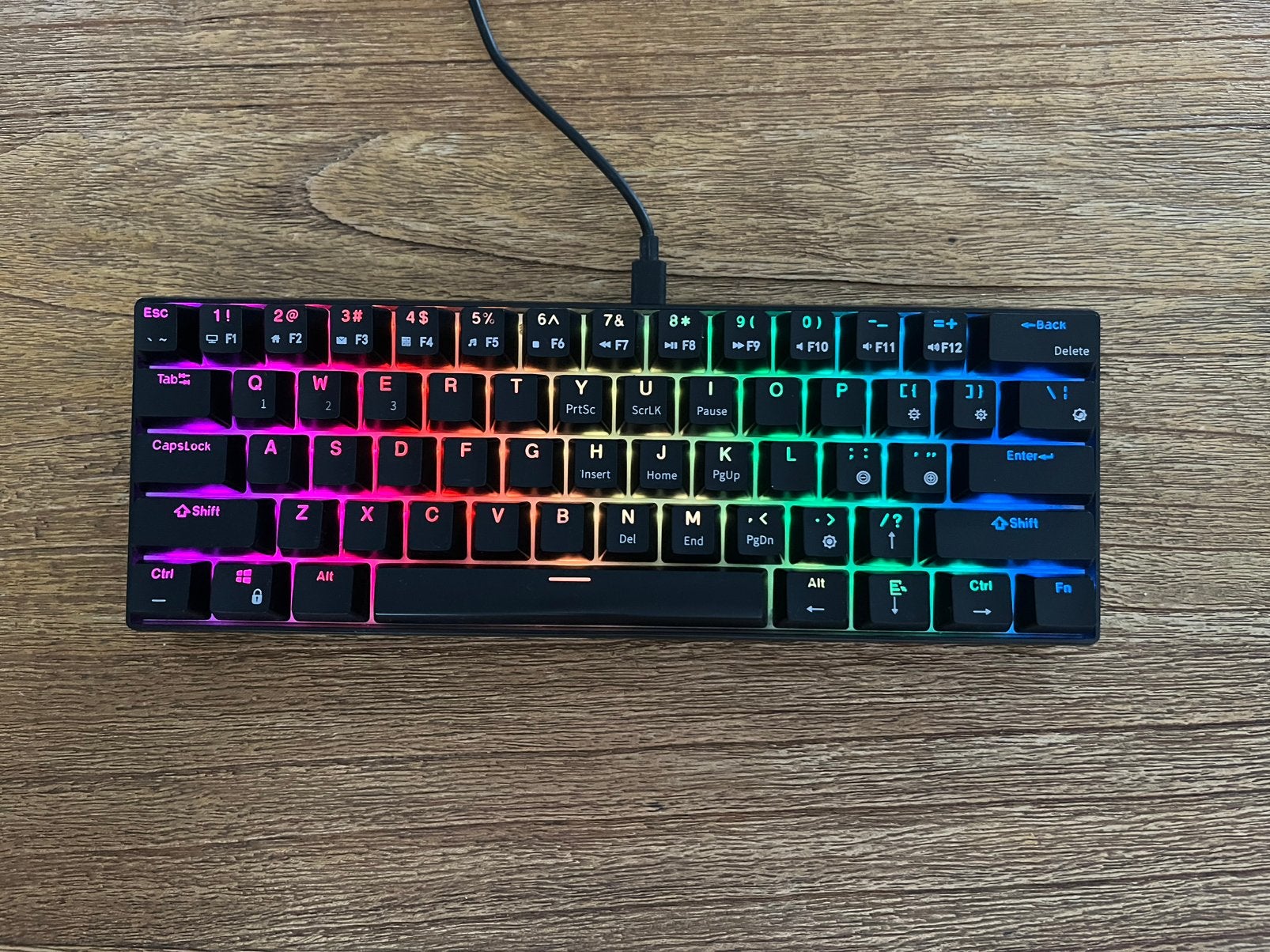 RK61 Mechanisch Keyboard 60%, Ophalen, Zo goed als nieuw, Hot-swappable, Qwerty