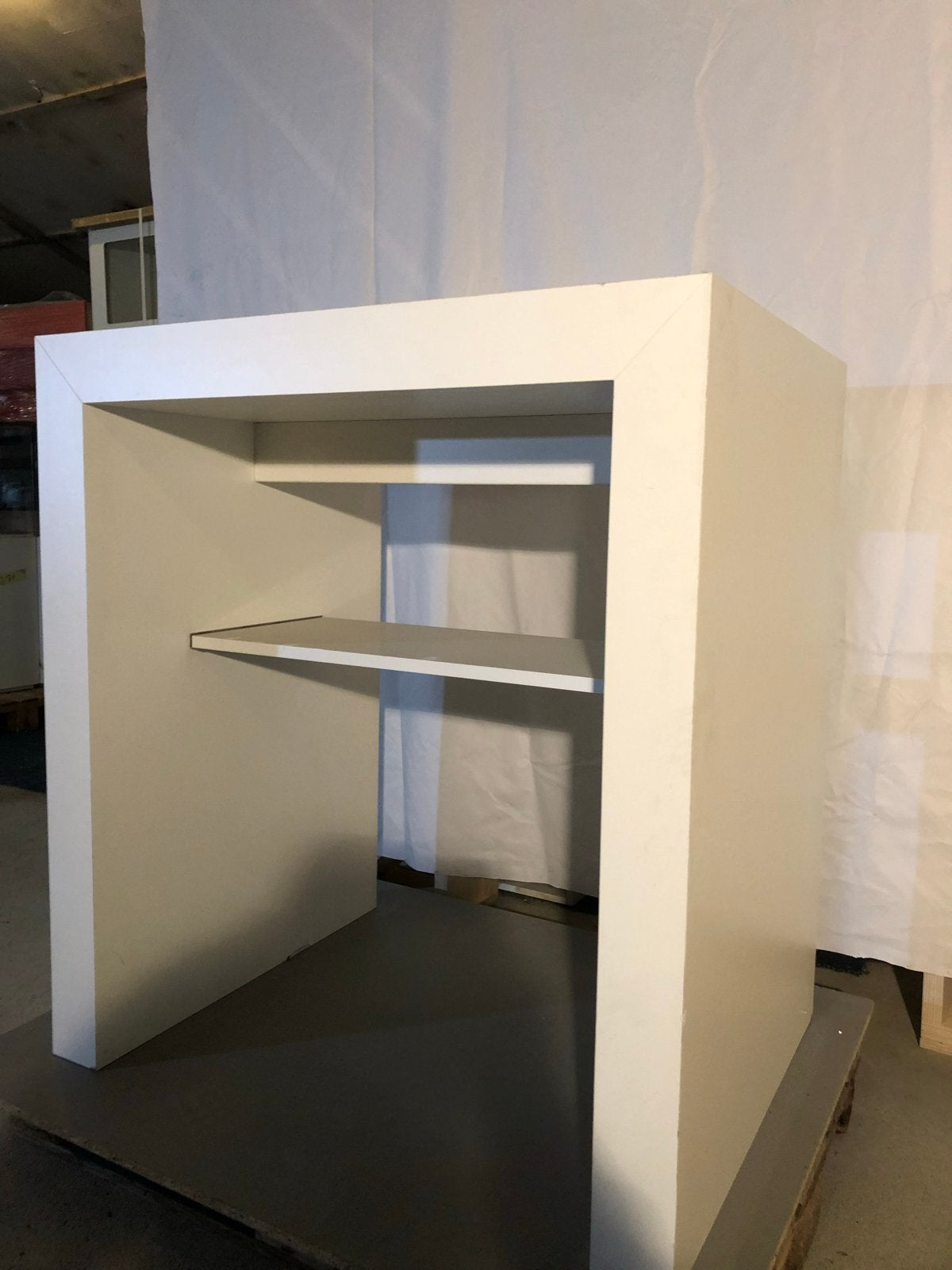 Balie 100x75x110 hoog HPL, Ophalen, Gebruikt