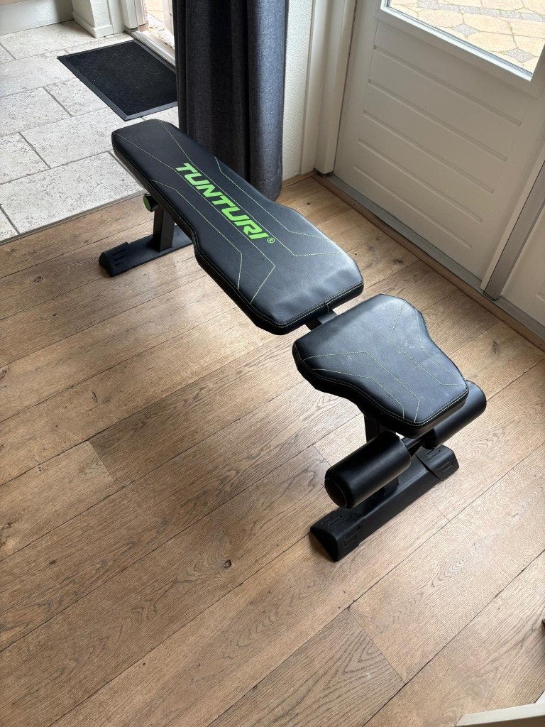 Tunturi FB80 Flat Bench, Sport en Fitness, Ophalen, Zo goed als nieuw, Fitnessbank