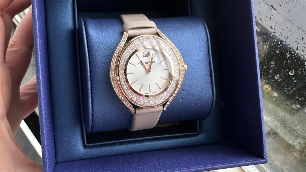 Swarovski Dameshorloge, Sieraden, Tassen en Uiterlijk, Horloges | Dames, Overige merken, Overige materialen, Leer, Polshorloge