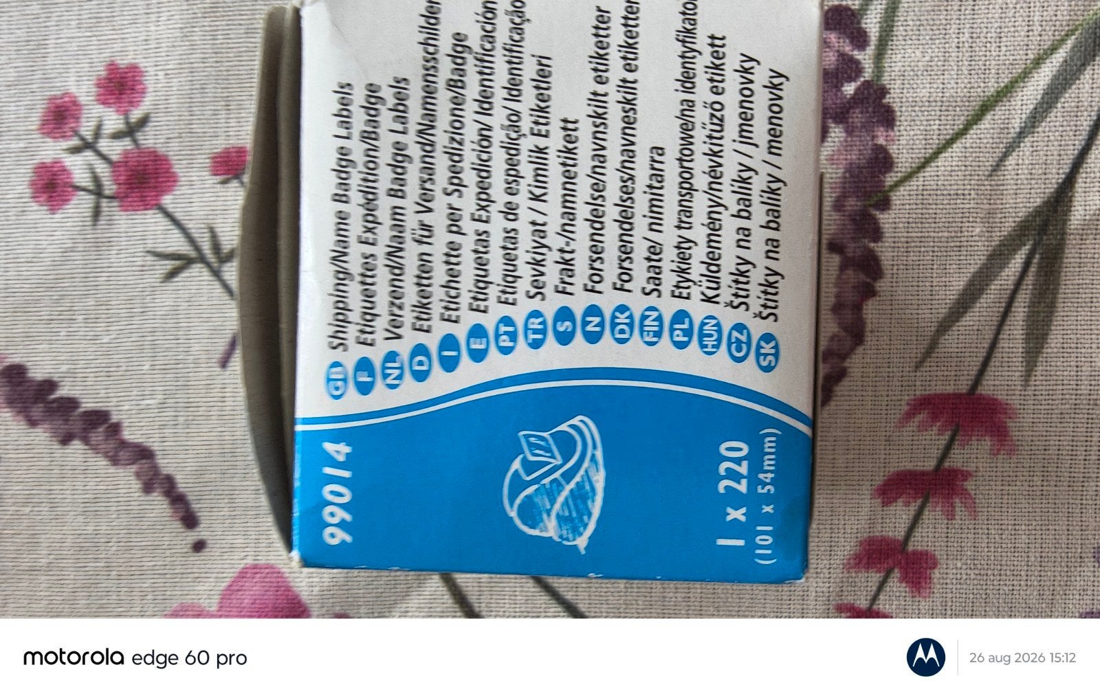 Dymo 99014 Verzend/Naam Badge Labels 101x54mm (220 stuks), Computers en Software, Ophalen of Verzenden, Nieuw, Etiket, Dymo