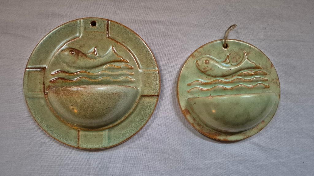 2 Wim Visser Ichtus wijwatervaatjes de Sphinx, Antiek en Kunst, Ophalen of Verzenden