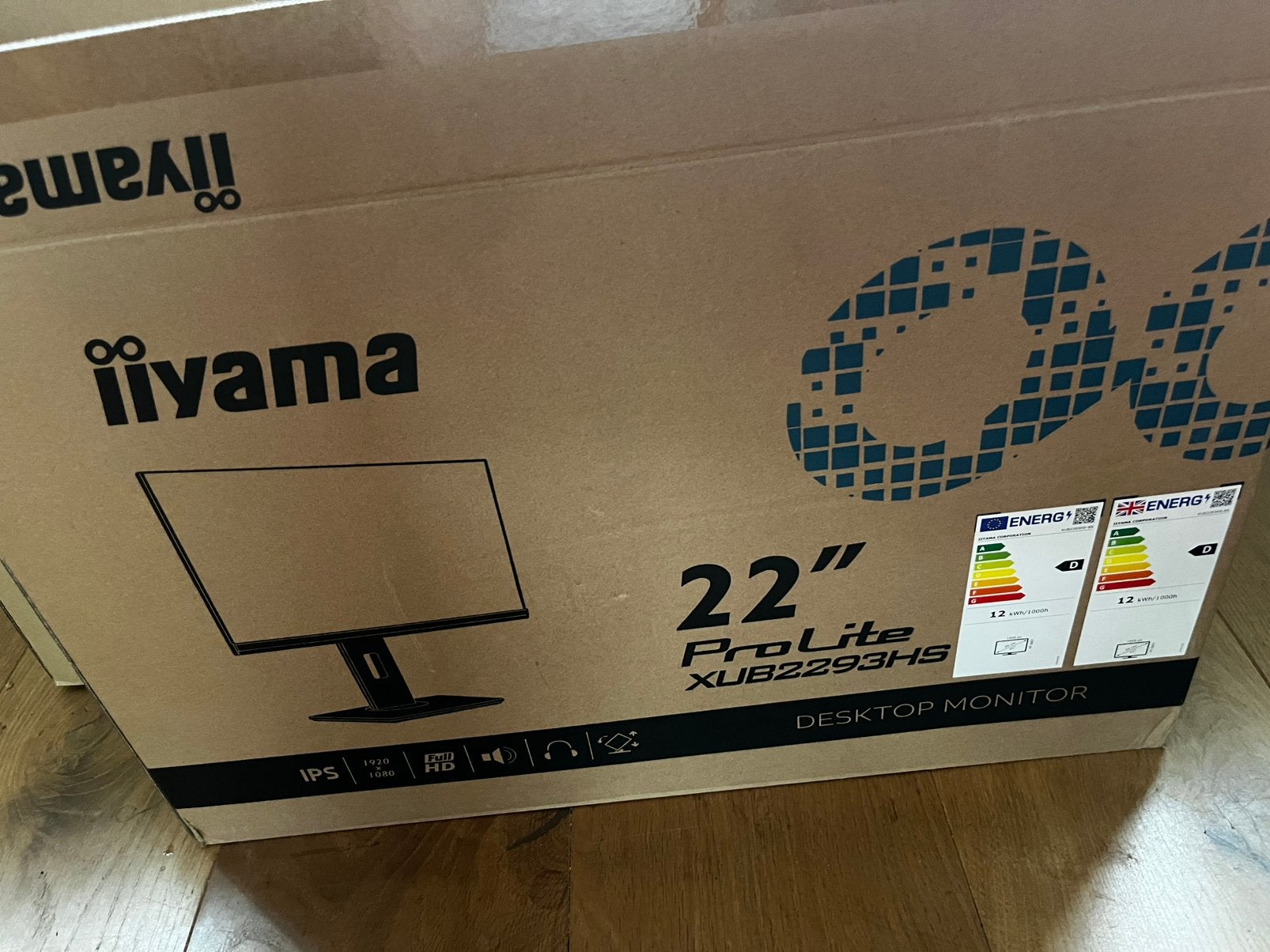Iiyama ProLite XUB2293HS 22” IPS Full HD monitor – als nieuw, Ophalen of Verzenden, Zo goed als nieuw