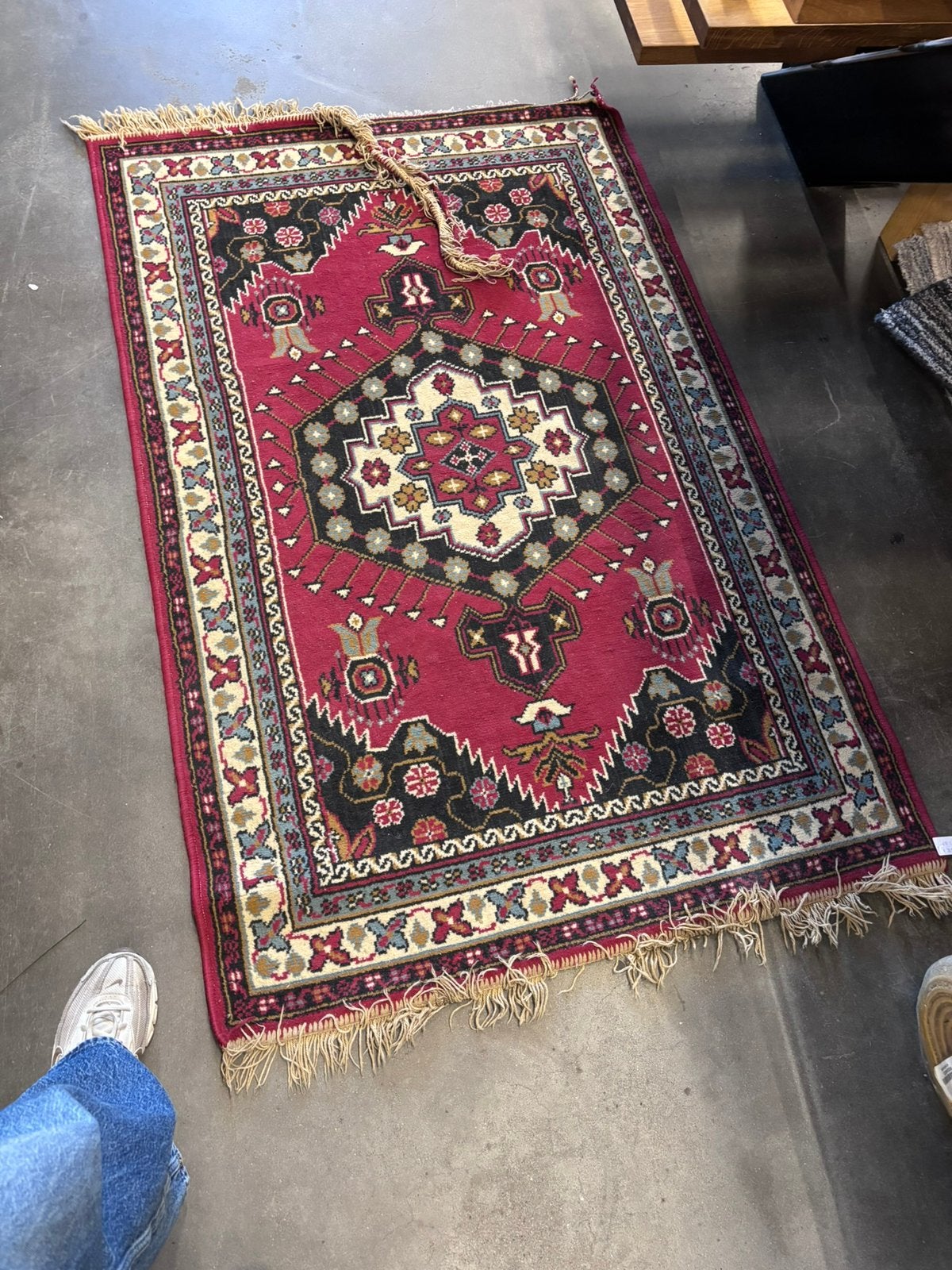 Perzisch tapijt 100 x 170, Huis en Inrichting, Stoffering | Tapijten en Kleden, Ophalen, Zo goed als nieuw, Rechthoekig, 150 tot 200 cm