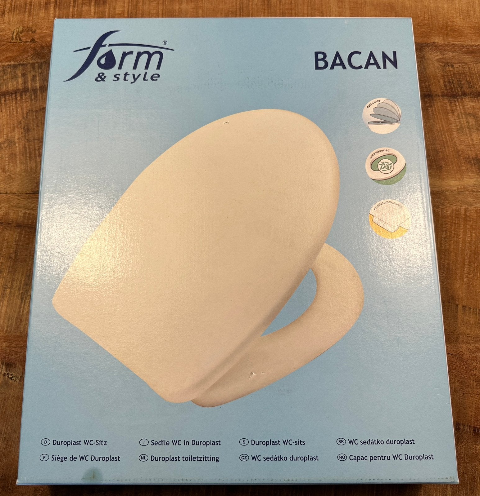 Wc bril Bacan, Ophalen of Verzenden, Zo goed als nieuw, Koper, Toilet