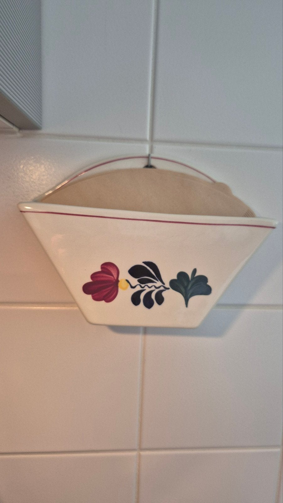 Nieuwe Boerenbont koffiefilter houder, Overige typen, Nieuw, Ophalen of Verzenden, Steen/keramiek