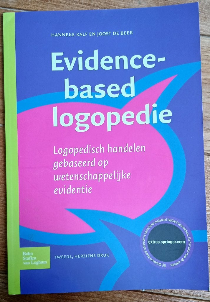 Evidence Based Logopedie - Studieboek Logopedie, Boeken, Ophalen of Verzenden, Zo goed als nieuw, Overige niveaus