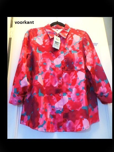 Prachtige Nieuw Kleurrijke Blouse van Maria & Gabriele/38!, Maat 38/40 (M), Verzenden, Nieuw, Roze