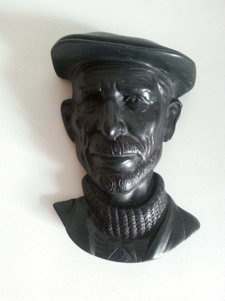 Iers Mannenhoofd handgemaakt, Ophalen, Minder dan 20 cm, Handgemaakt, Wanddecoratie