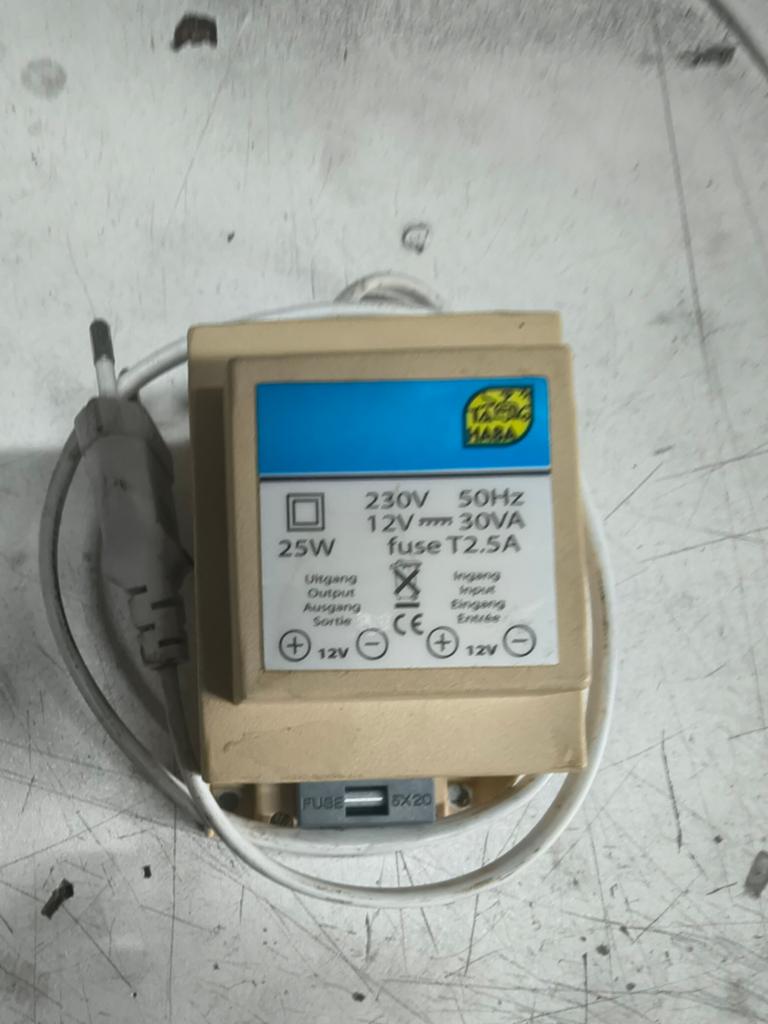 Haba transformator met omschakelautomaat 25 watt, Caravans en Kamperen, Ophalen