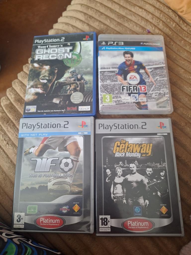 Playstation 2 spelletjes 3 stuks+1 ps3 spel, 1 speler, Ophalen of Verzenden, Gebruikt, Vanaf 3 jaar