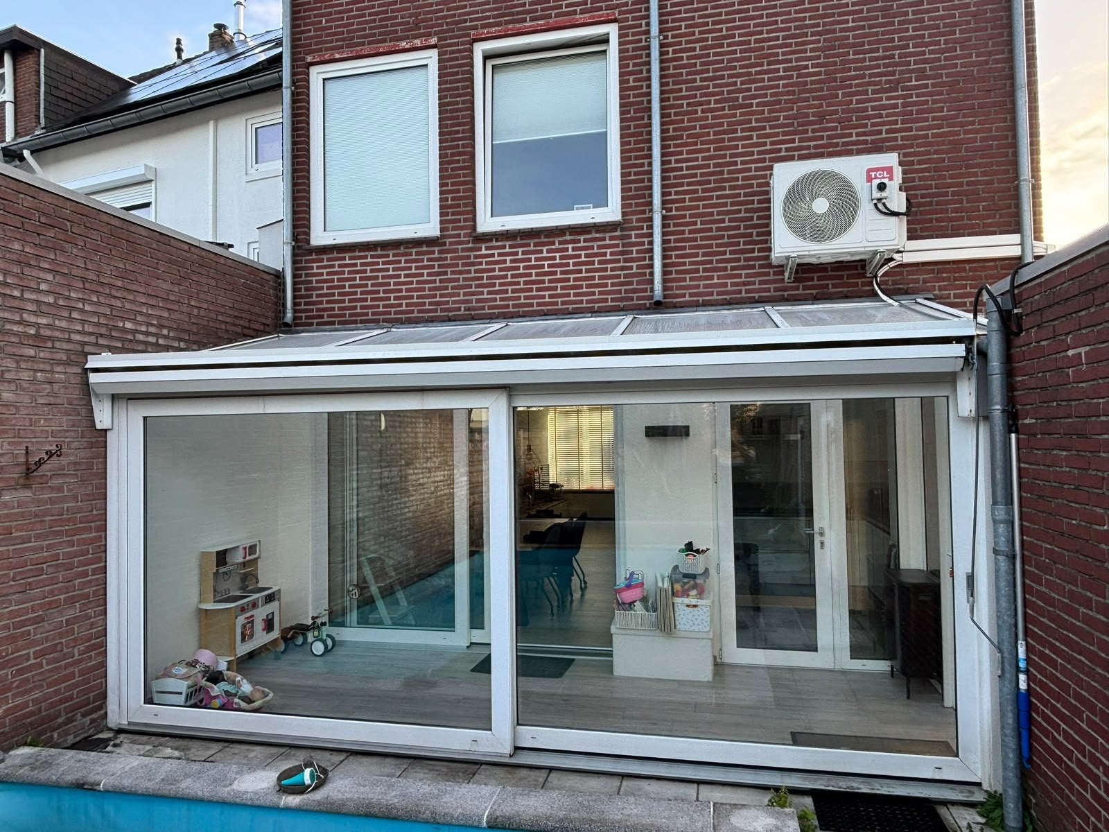 Schuif pui 5,16x2,20m, Ophalen, 225 cm of meer, Zo goed als nieuw, Schuifpui