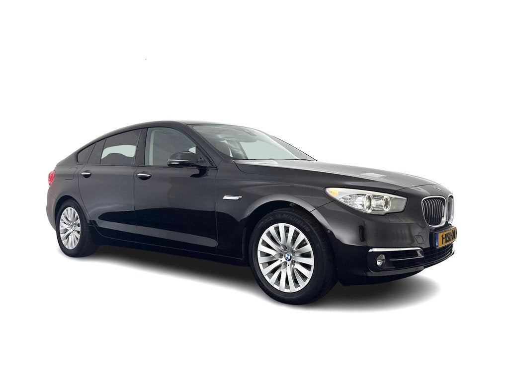 BMW 5 Serie Gran Turismo 535xi High Executive AWD Aut. *LEAT, Auto's, BMW, Automaat, Gebruikt, Automatische klimaatregeling, Zwart