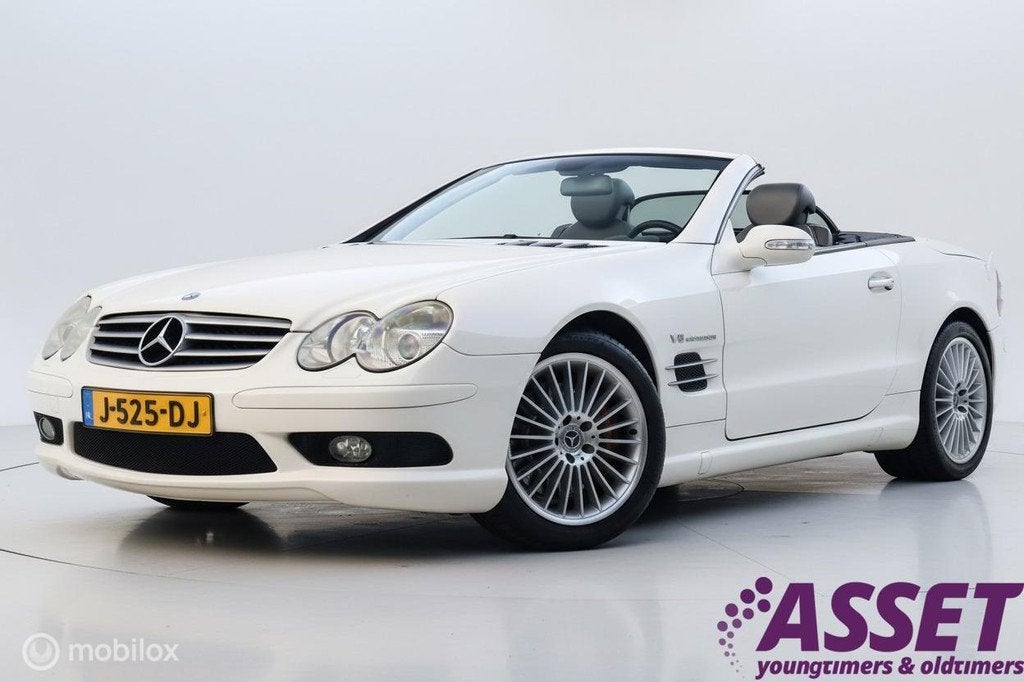 Mercedes SL500 V8 aut AMG-optiek | youngtimer 04-2002 | BOSE, Auto's, Automaat, Achterwielaandrijving, Gebruikt, Cabriolet