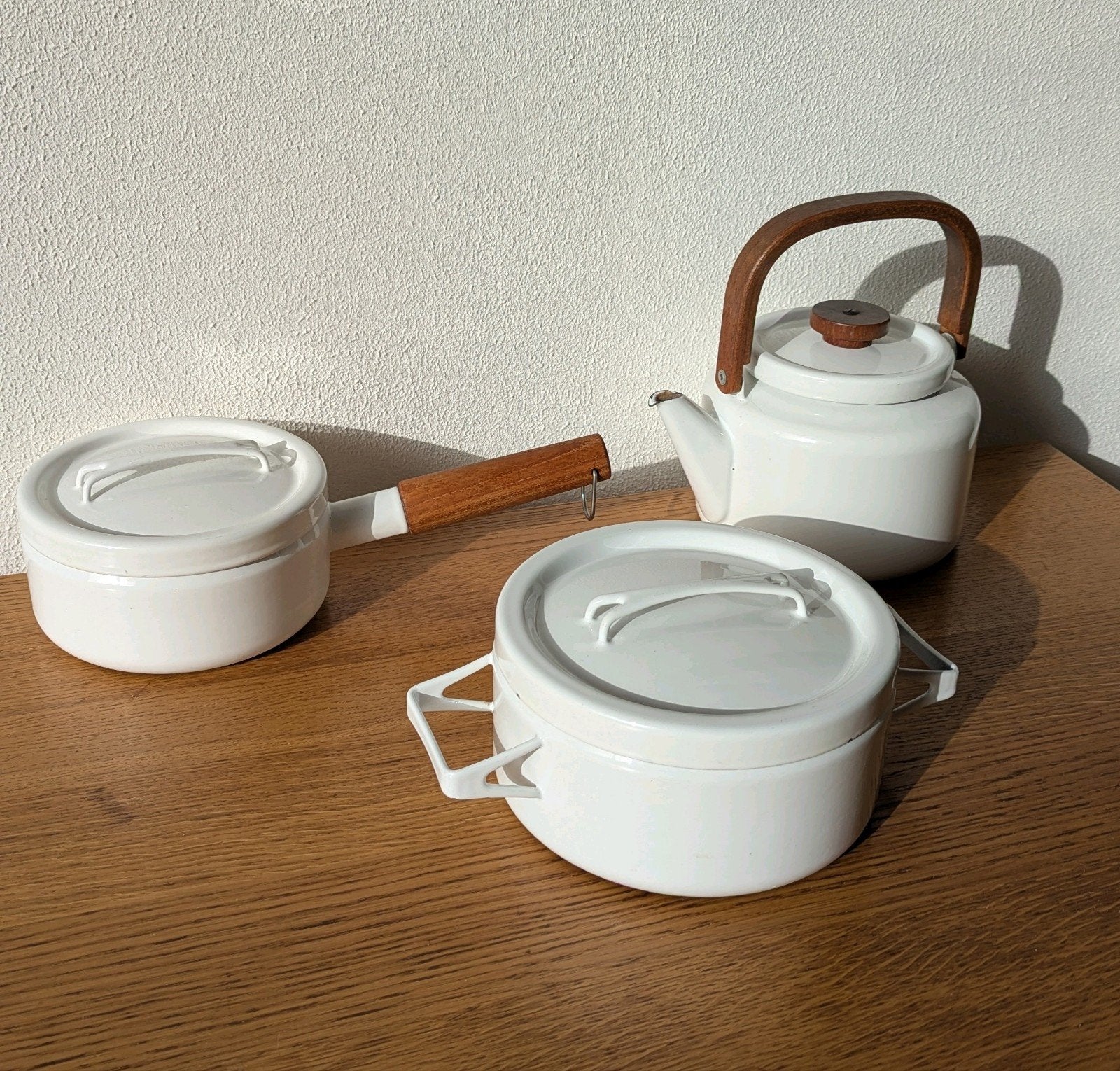 Vintage Finel Arabia Seppo Mallat emaille set, jaren '60, Ophalen of Verzenden