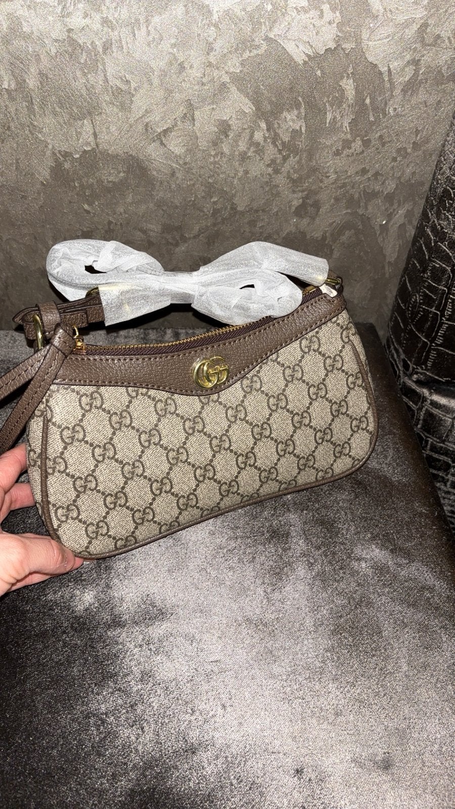 Gucci tas, Ophalen of Verzenden, Zo goed als nieuw, Zwart, Schoudertasje