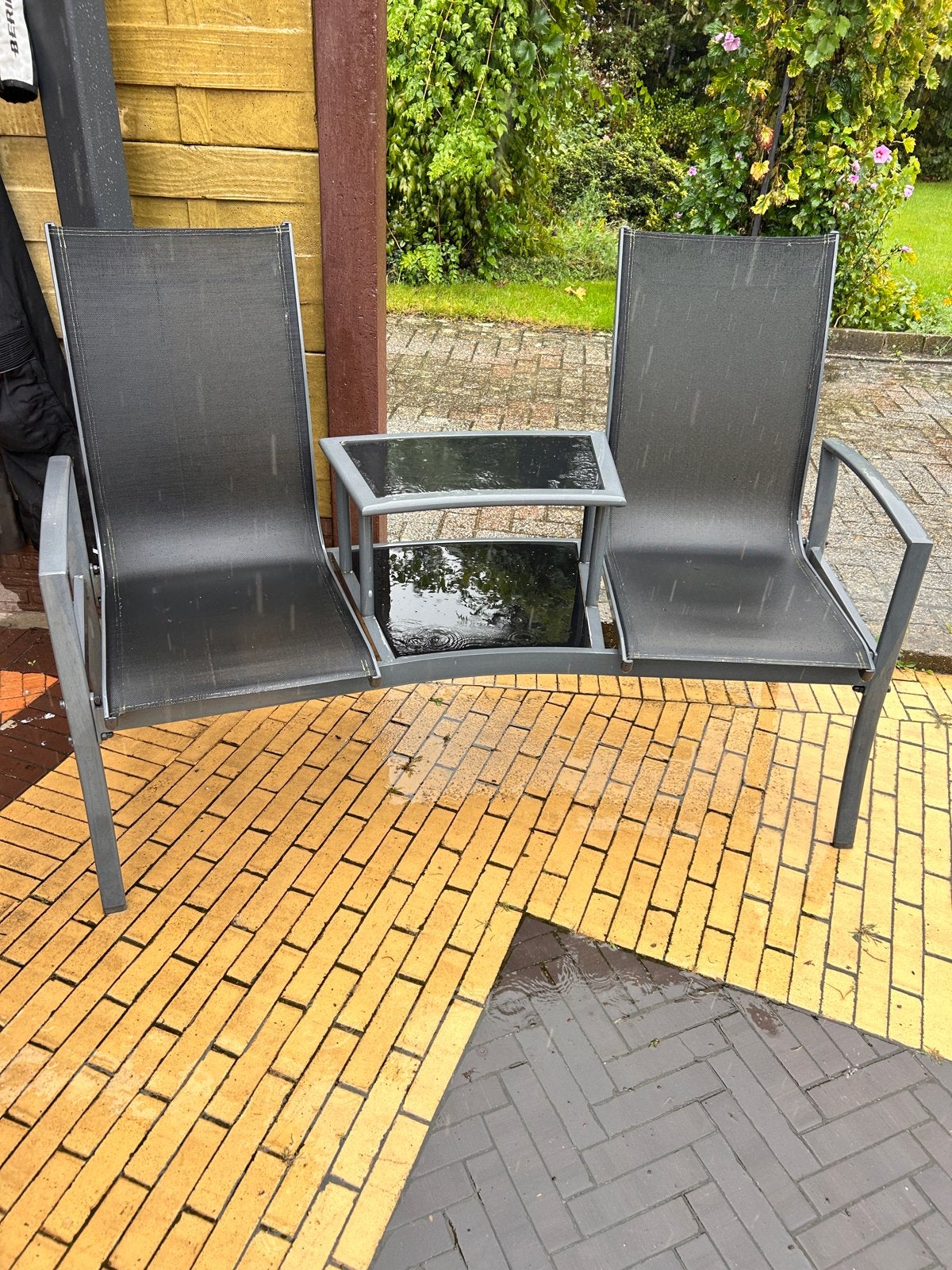 Tete a tete aluminium tuinbank, Ophalen, Aluminium