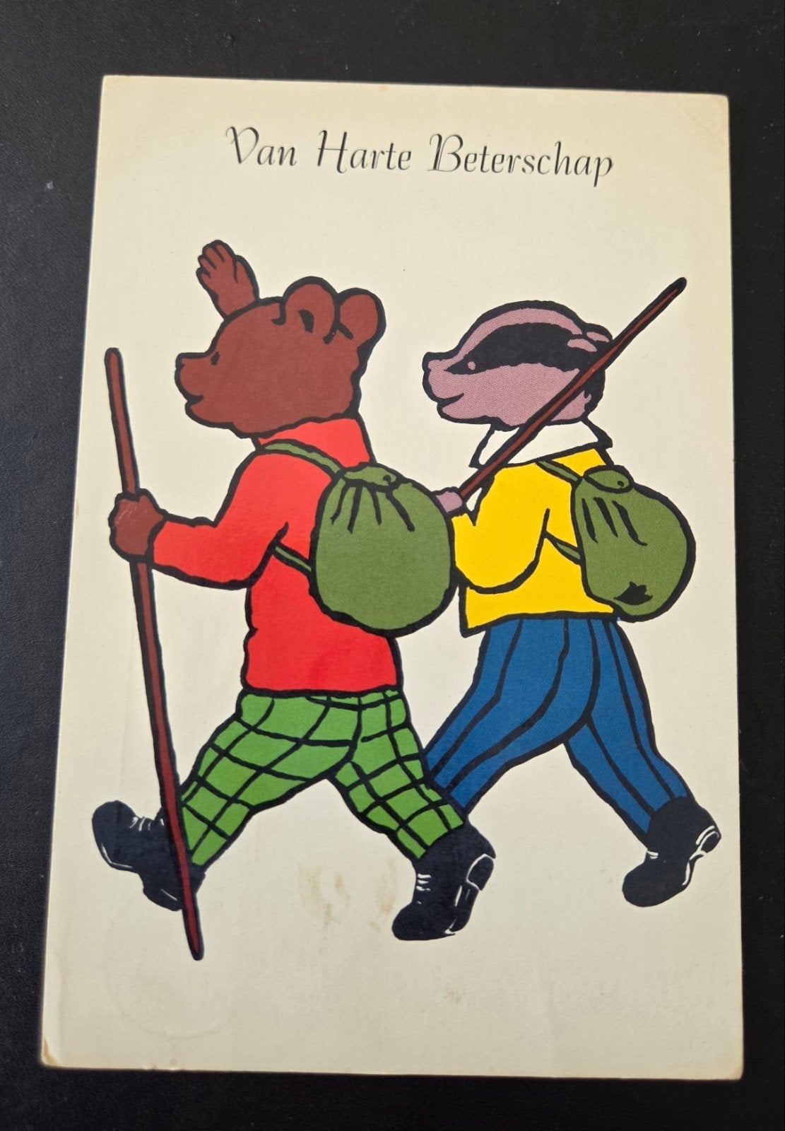 Bruintje Beer - Van Harte Beterschap, Verzamelen, Verzenden, 1960 tot 1980, Gelopen, Kinderen