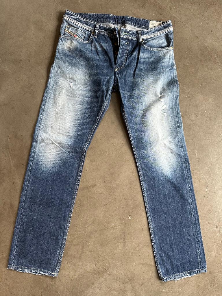 Diesel Waykee - 33/34 - heel goede staat - washing 0810L, Diesel, Blauw, Ophalen of Verzenden, W33 - W34 (confectie 48/50)