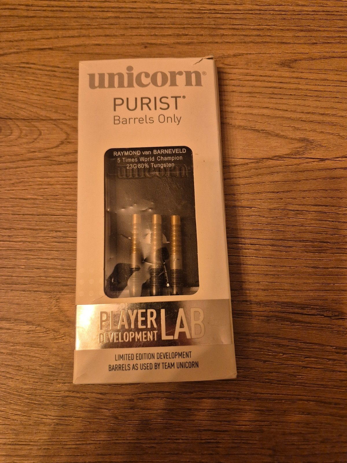 Unicorn Purist RVB 23 gram dartpijlen - Barrels Only, Ophalen of Verzenden, Zo goed als nieuw, Pijlen