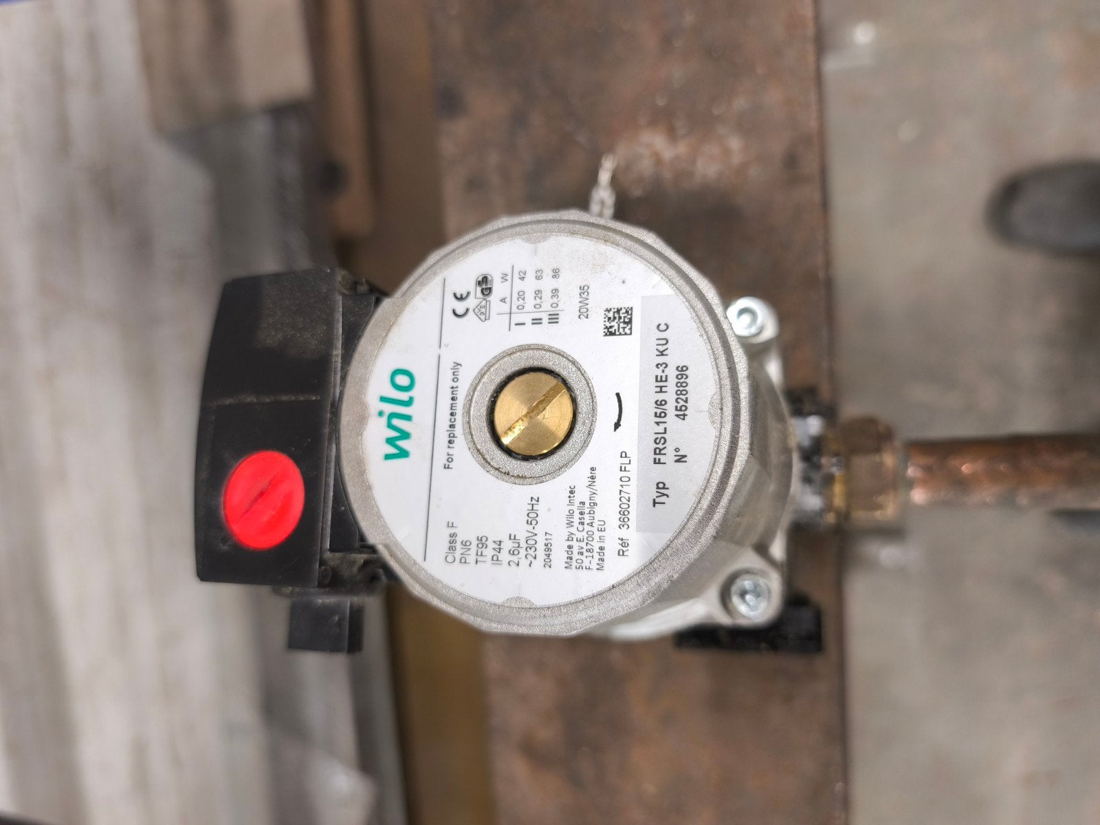 Wilo CV-pomp FRSLL 15/6 HE-3 KU C, Doe-het-zelf en Verbouw, Verwarming en Radiatoren, Gebruikt, Minder dan 30 cm, Overige typen