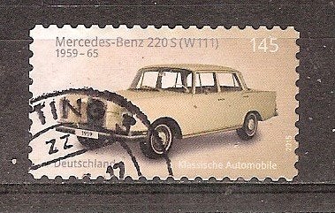Duitsland Bund, Mercedes Benz 220S (zelfkl.), 2015., Ophalen of Verzenden, 1990 tot heden, Gestempeld