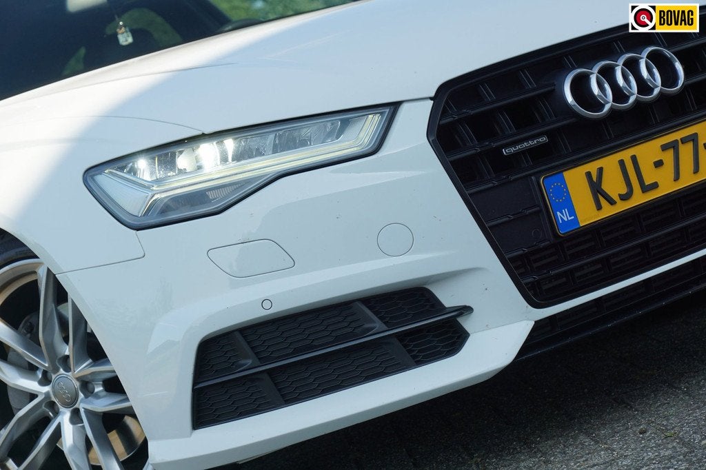 Audi A6 AVANT 3.0 TDI Quattro Premium S-Line | Ibis White |, Auto's, Automaat, Gebruikt, Wit, Leder