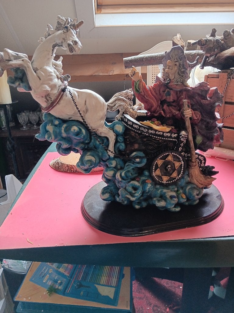 mooie verzameling fantasie 8 beelden hars polymeer, Ophalen, Zo goed als nieuw, Fantasy