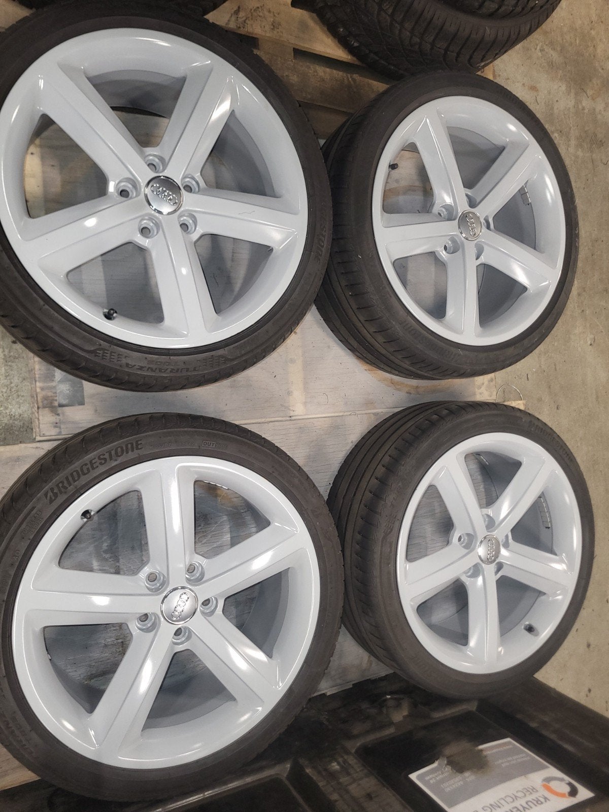 Audi velgen 18" 5x112 8JX18H2 ET47, Auto-onderdelen, Banden en Velgen, 18 inch, Gebruikt, Banden en Velgen, Ophalen of Verzenden