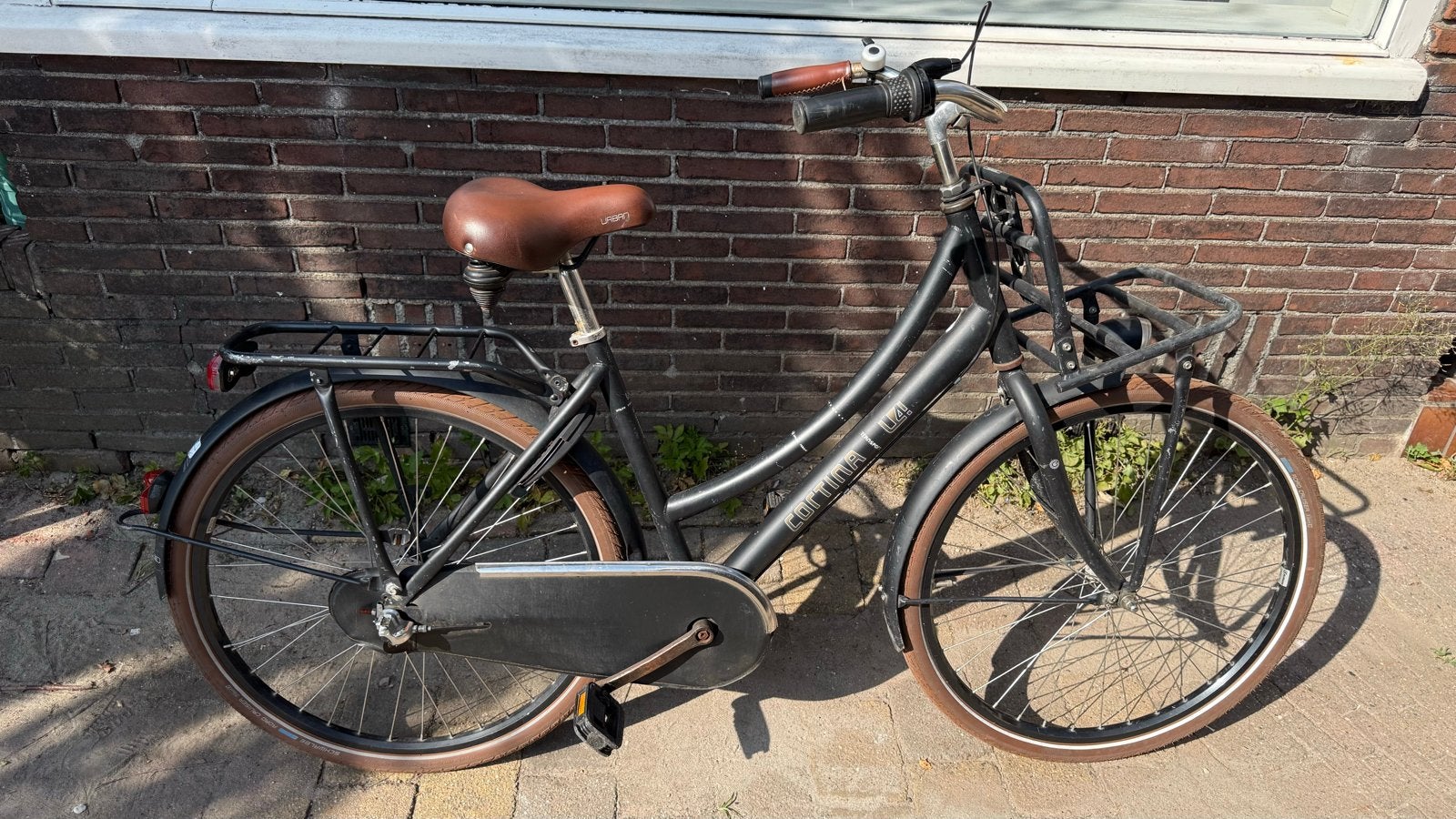 Cortina U4 Transportfiets 26 inch, Fietsen en Brommers, Terugtraprem, Gebruikt, 47 tot 50 cm, Versnellingen
