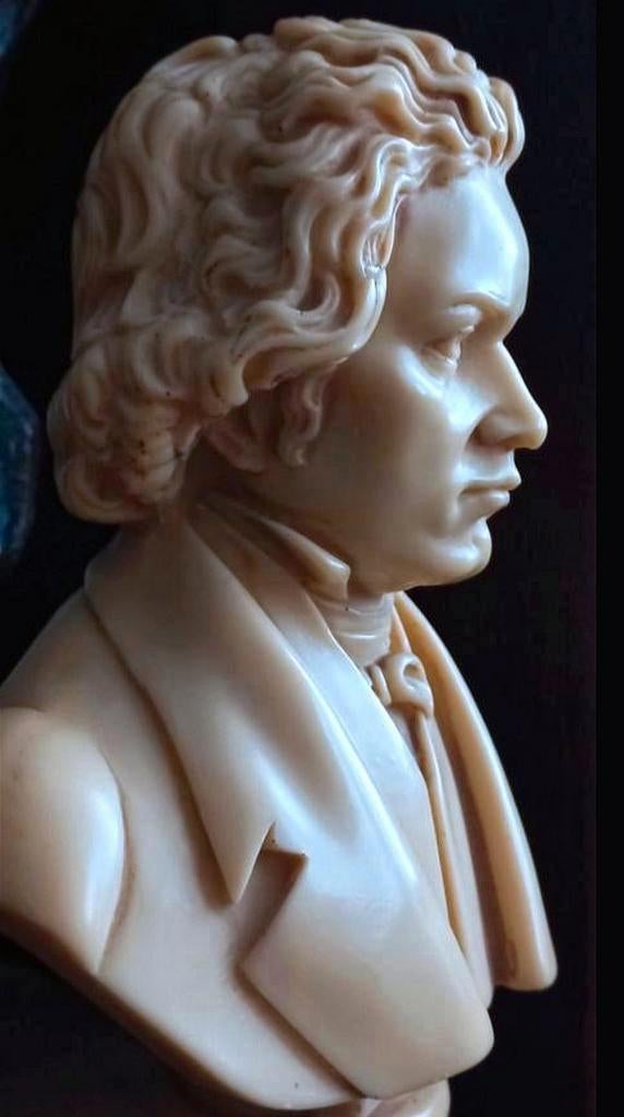 Vintage mooie grote Buste van Beethoven, Ophalen of Verzenden