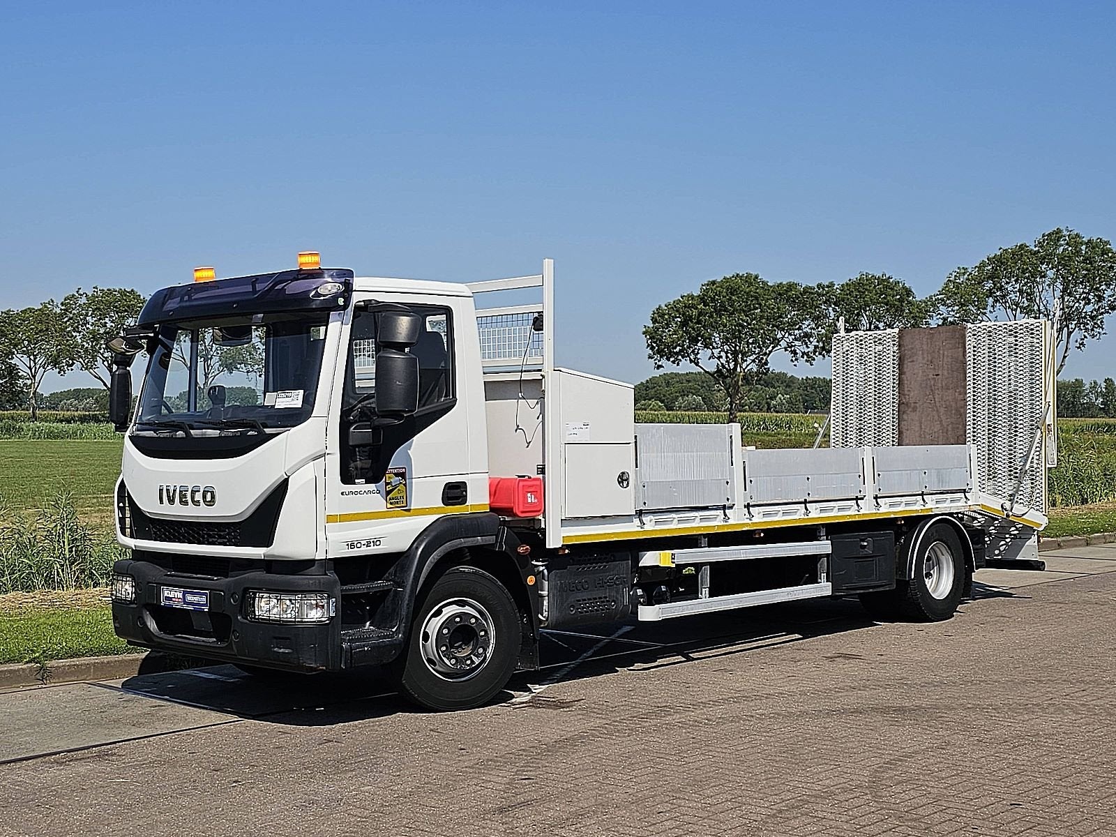 IVECO 160E21 EUROCARGO machine transport, Automaat, Euro 6, Iveco, Wit