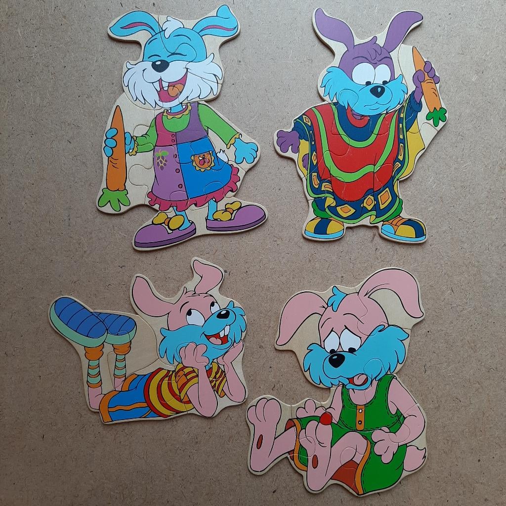 Houten puzzel konijn, Kinderen en Baby's, Speelgoed | Kinderpuzzels, 2 tot 4 jaar, Ophalen of Verzenden, Zo goed als nieuw, Van hout