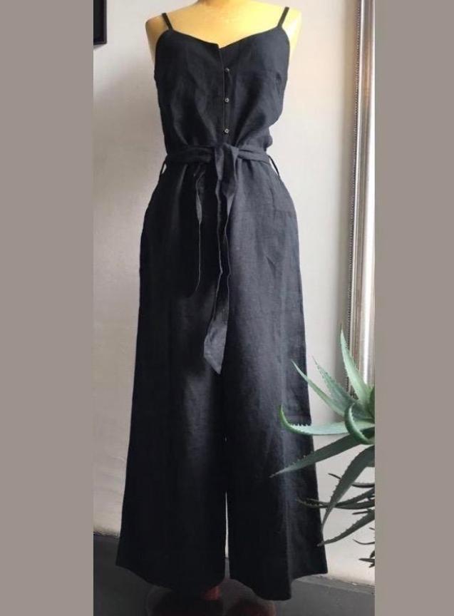 Luxe Esprit puur linnen jumpsuit met wijde pijpen NIEUW, Kleding | Dames, Jumpsuits, Ophalen of Verzenden, Nieuw, Maat 36 (S)