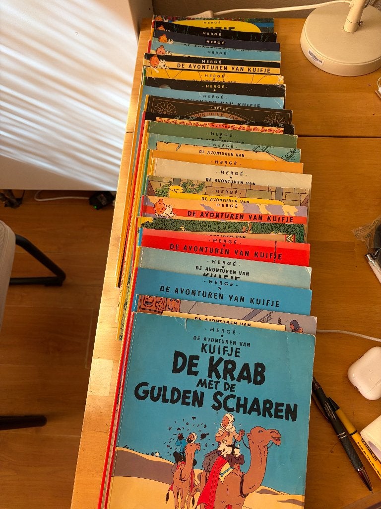 (bijna) alle Kuifje albums, Boeken, Stripboeken, Meerdere stripboeken, Verzenden, Gelezen, Hergé