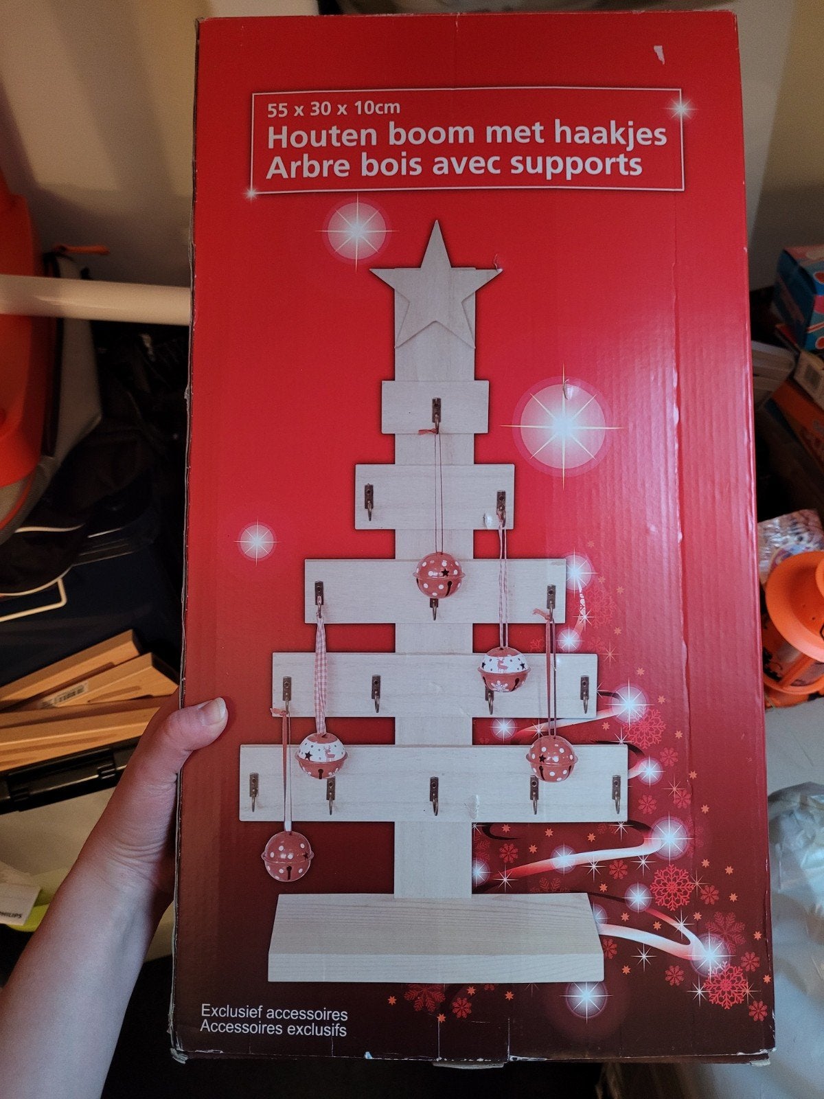nieuwe houten kerstboom met haakjes, Diversen, Ophalen