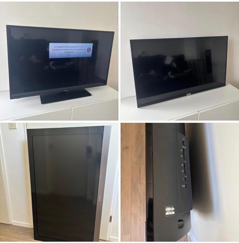 2x 43 inch tv (+wandbeugel/voet, afstandsbediening) 1x 47, Ophalen of Verzenden, 100 cm of meer, 50 Hz, Panasonic