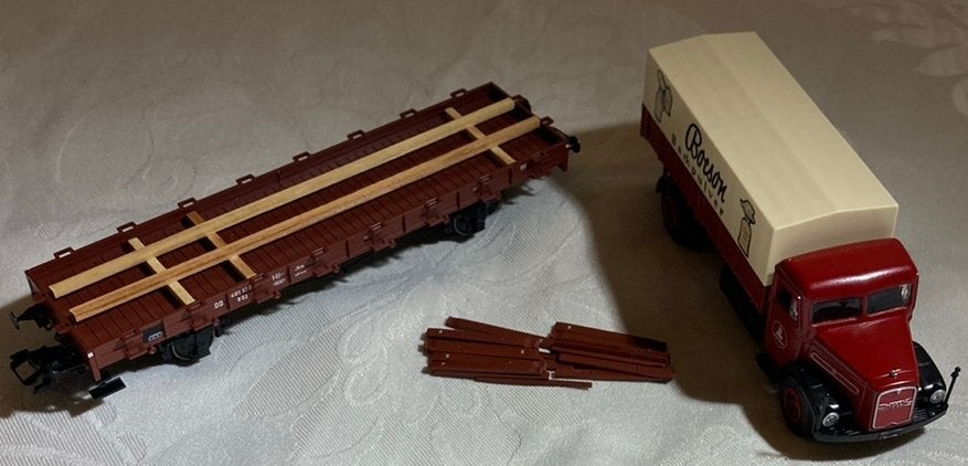 Märklin 46361 DB rongenwagon met MAN vrachtauto, Wisselstroom, Ophalen of Verzenden, Märklin, Nieuw
