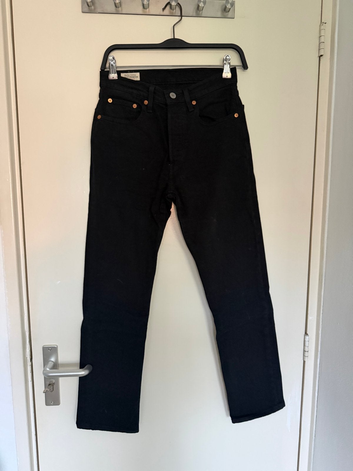 Levi's 501 Original Jeans Zwart W26 L28, Zwart, Ophalen of Verzenden, Zo goed als nieuw, Maat 34 (XS) of kleiner