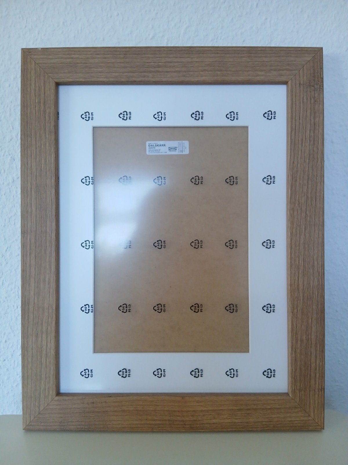 IKEA DALSKÄRR Fotolijst met Passe-partout - 30 x 40 cm, Bruin, 40 cm, Verwisselbare inhoud, Nieuw