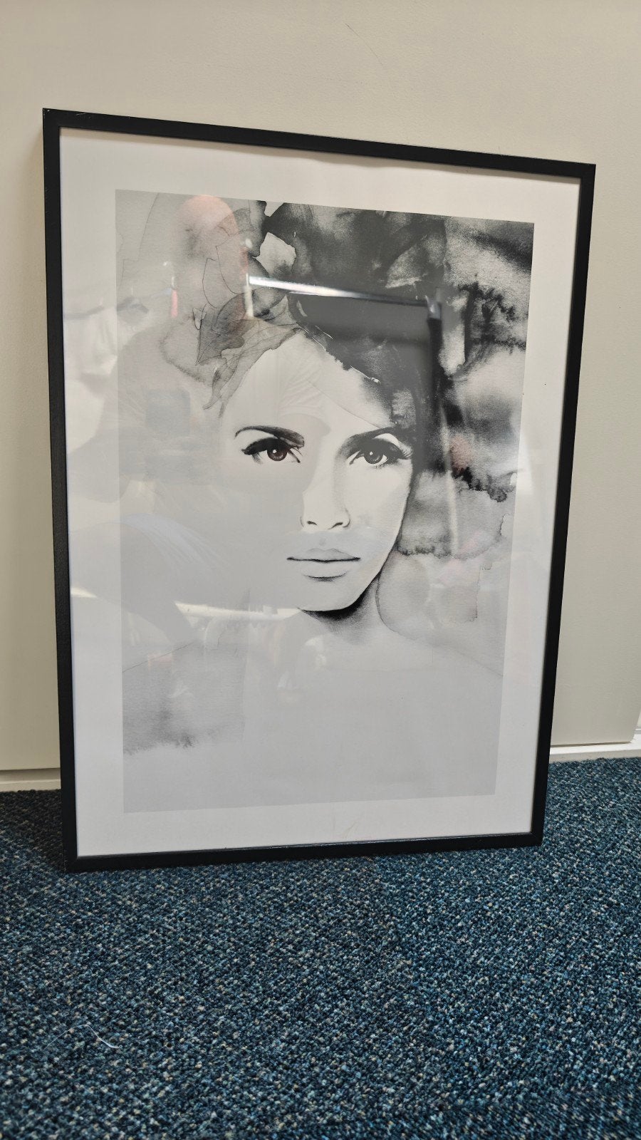poster met omlijsting, Ophalen of Verzenden, Poster, Aquarel, Ingelijst