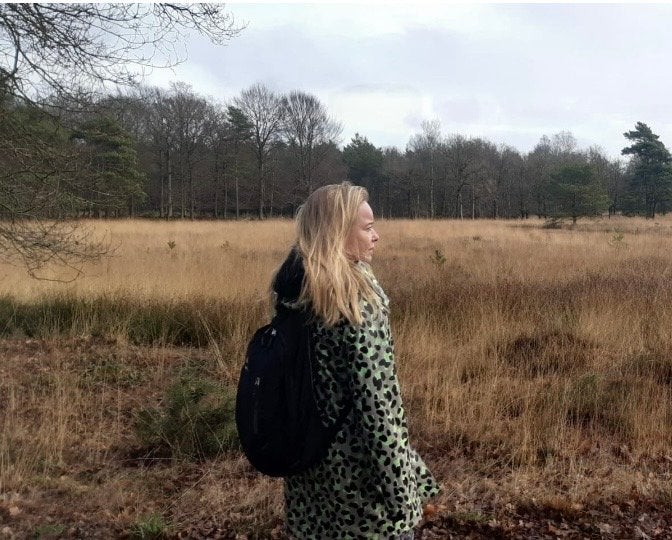 Leopardprint regenjas - Groen/Zwart, Ophalen of Verzenden, Zo goed als nieuw, Maat 36 (S), Groen