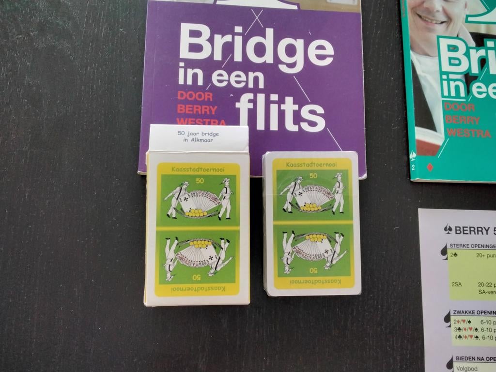 Bridge in een flits - Berry Westra (Deel 1 & 2), Drie of vier spelers, Ophalen, Zo goed als nieuw, Berry Westra