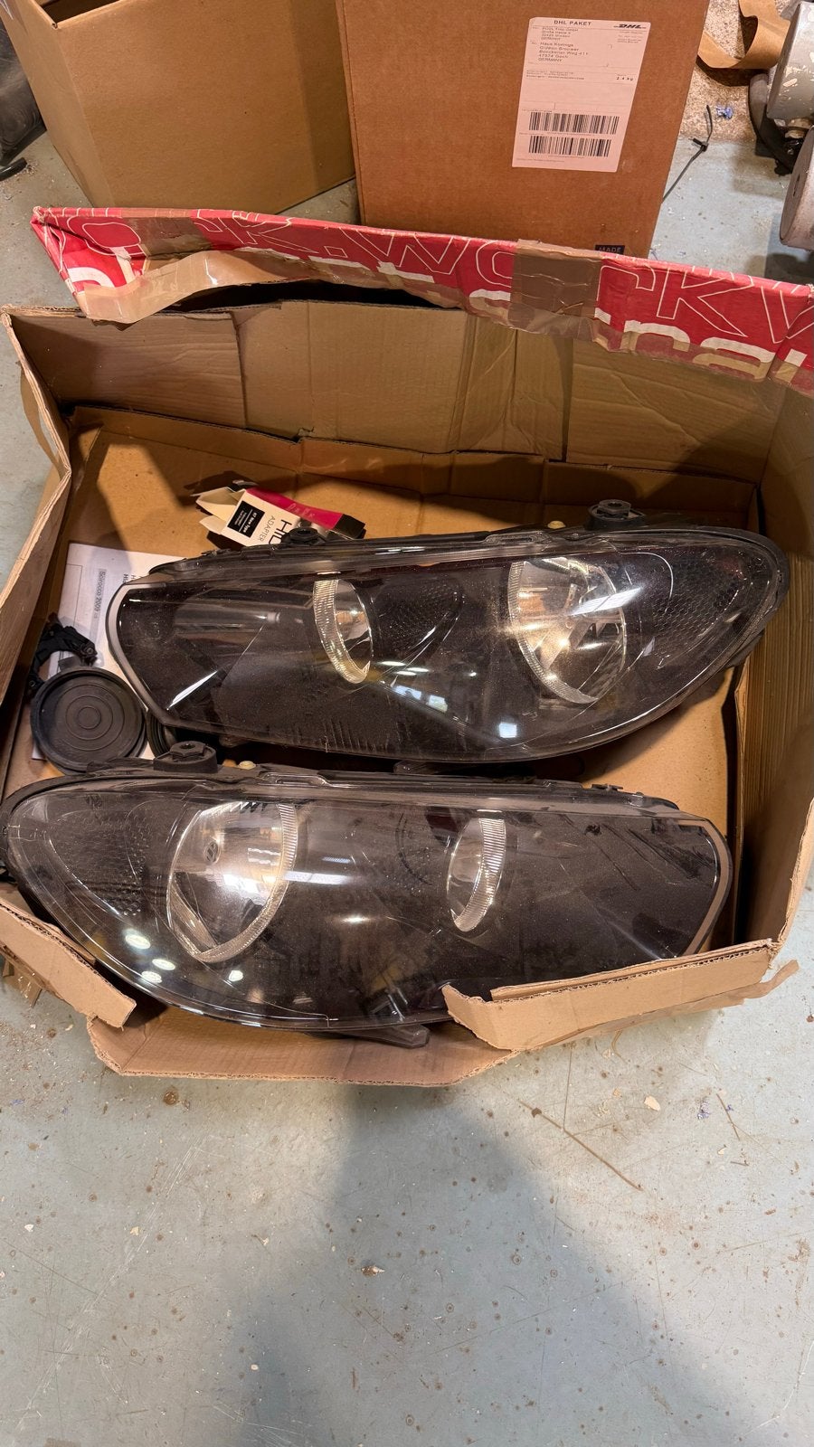 VW Scirocco Koplampen Set - Gebruikt, Auto-onderdelen, Ophalen of Verzenden, Gebruikt, Volkswagen