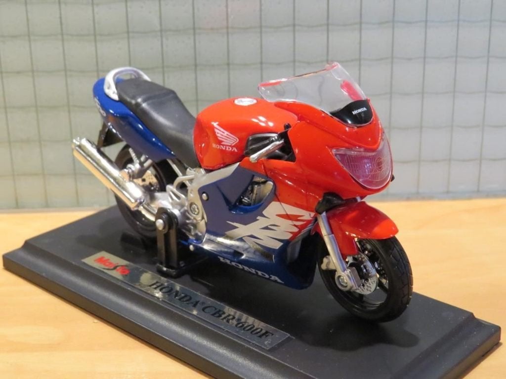 Honda CBR600F red/blue 1999 1:18 Maisto, MayCheong, Maisto, Nieuw, Ophalen of Verzenden