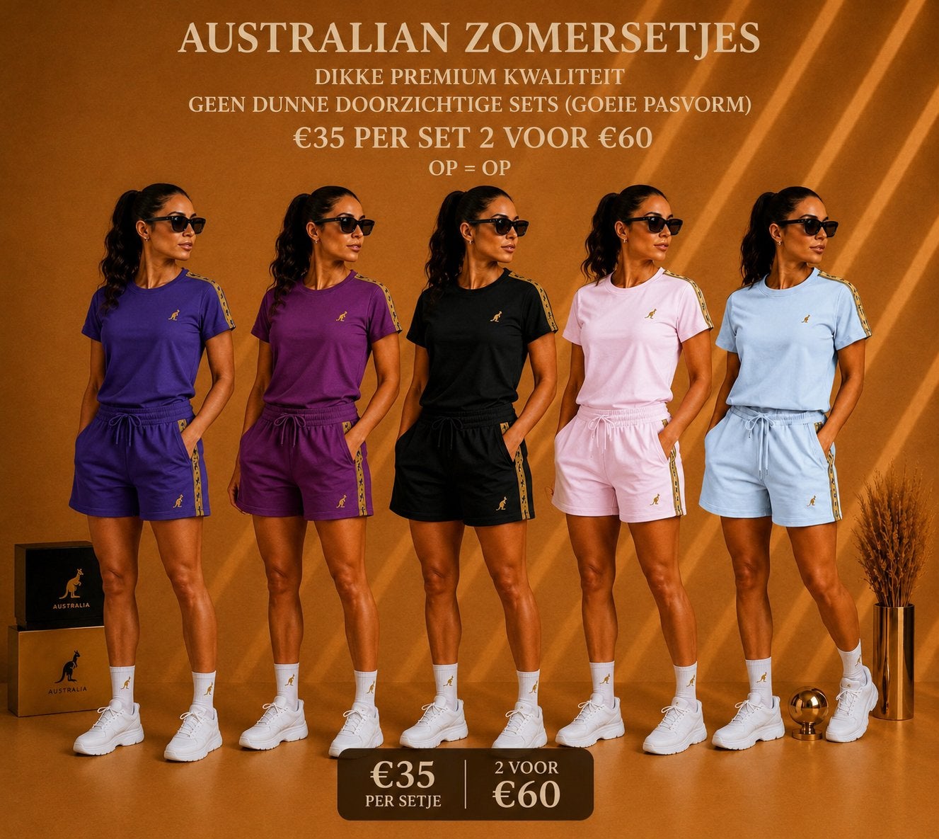 Australian zomersetjes dames diverse maten, Ophalen of Verzenden, Nieuw