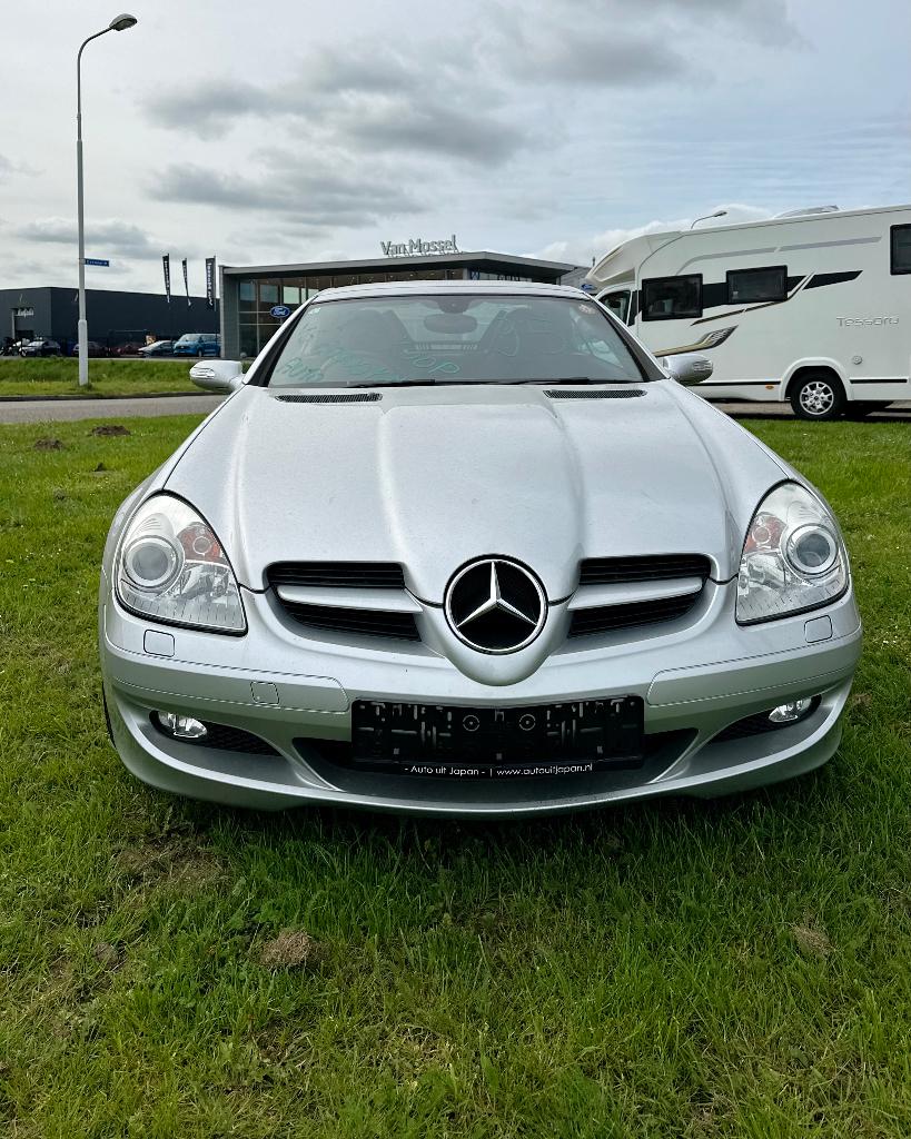 Mercedes SLK 350 V6 272PK 2005, slechts 64000 km!, Auto's, Mercedes-Benz, Automaat, Achterwielaandrijving, Zwart, 3500 cc