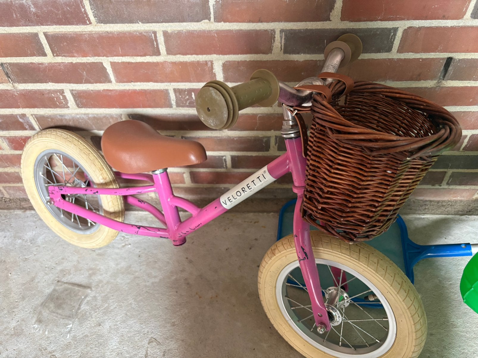 Veloretti loopfiets met mandje, Ophalen, Gebruikt, Minder dan 16 inch
